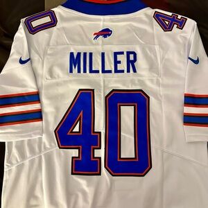 NFL Buffalo Bills White Miller Nike Football Jersey